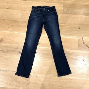 Lucky Brand Mid Rise Dark Wash Straight Jeans